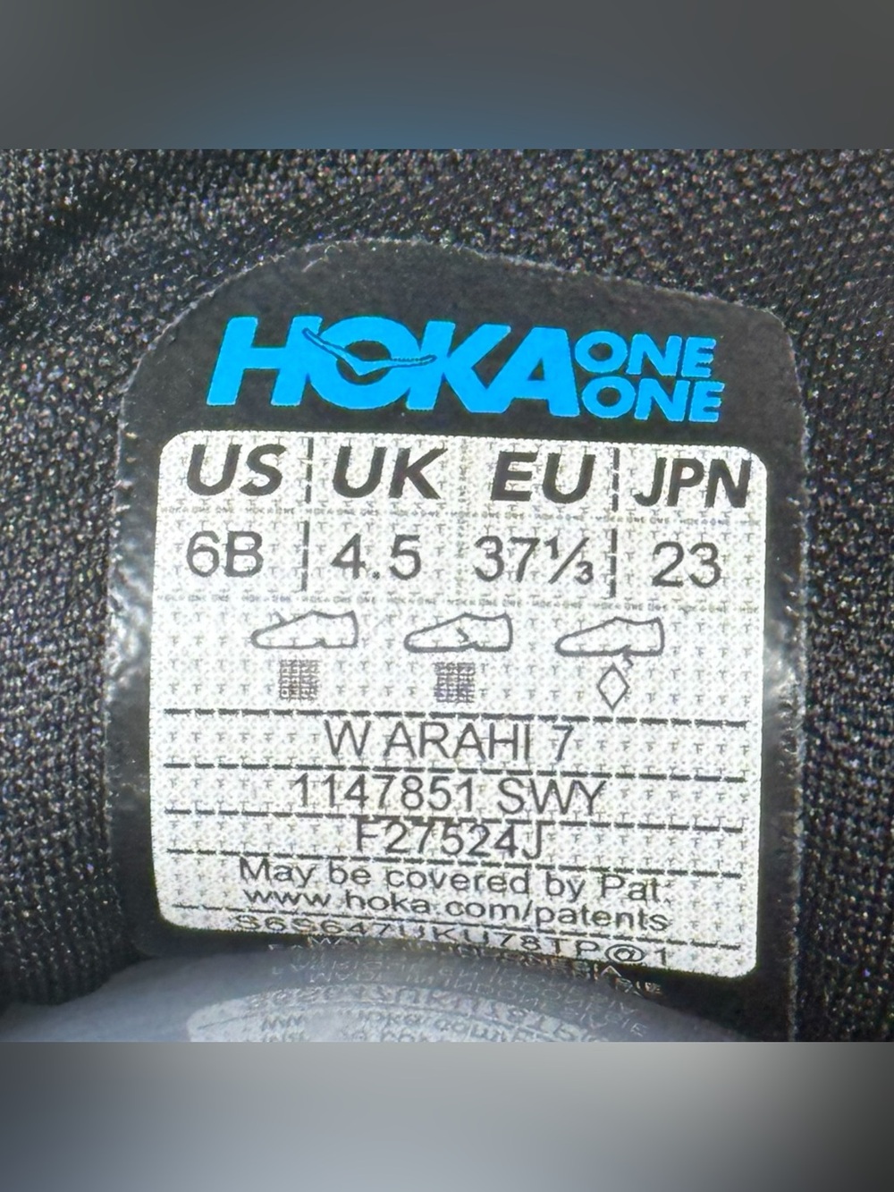 Hoka Arahi 7 Starlight Women's Size 6 B Medium Glow Yellow/Yuzu Lavender Purple - Picture 12 of 12
